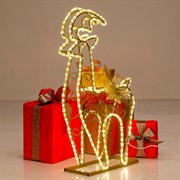 Фигура световая Олень дюралайт желтый 67-372 - фото 46546