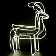 Световая фигура Олень неоновый 67-333 - фото 46574