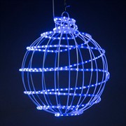 Фигура Шар новогодний синий дюралайт 67-353 - фото 46624