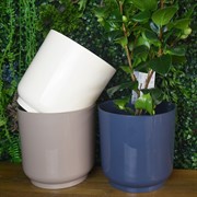 Горшок Дельта 19х19 4,4л фраппе с вкладкой - фото 46744