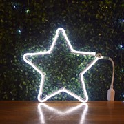 Светодиодная фигура Звезда средняя 67-304-W - фото 47008