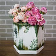 Горшок Флора шестигранник 14х16/14см - фото 47044