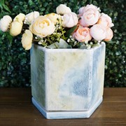 Горшок Джинс 1,3л шестигранник 14х16/h14см - фото 47187