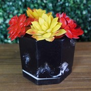 Горшок Гранит 0,5л восьмигранник 11х11/h10см - фото 47201