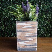 Горшок Кубик высокий темн 12/17см - фото 47204