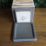 Горшок Кубик высокий темн 12/17см - фото 47206