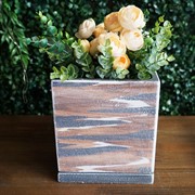 Горшок Кубик 1,1л темный 12см - фото 47208