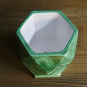 Горшок Малахит 0,4л кристалл 9х10/11см - фото 47220