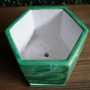 Горшок Малахит 0,5л шестигранник 13х11/10см - фото 47223