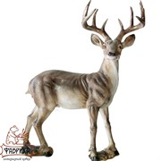 Фигура садовая Олень стоит высота 65см стеклопластик F01222 - фото 4789