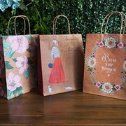 Сумочка крафт 26х32х12см - фото 48606