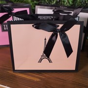 Сумка бумажная делюкс 22,3х18х10см - фото 48626