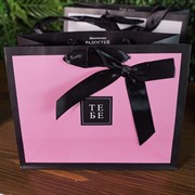 Сумка бумажная делюкс 22,3х18х10см - фото 48627