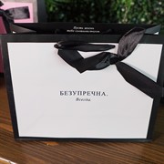 Сумка бумажная делюкс 22,3х18х10см - фото 48628