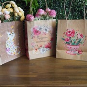 Сумочка крафт 18х22.3х10см - фото 48632