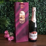 Сумка бумажная делюкс 12х36х11см - фото 48641