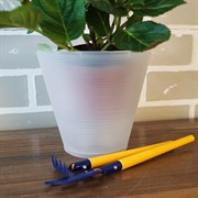 Горшок Конус 1,3л прозрачный с вкладкой - фото 49088