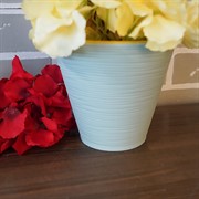 Горшок Конус 1,3л мятный с вкладкой - фото 49098