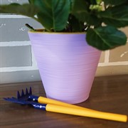Горшок Конус 1,3л лавандовый с вкладкой - фото 49103