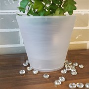 Горшок Конус 2,3л прозрачный с вкладкой - фото 49113