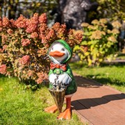 Фигура Утенок с зонтом сбоку F08990-Gr - фото 49443