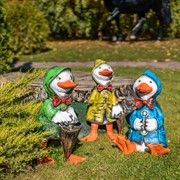 Фигура Утенок с зонтом сбоку F08990-Gr - фото 49445