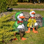 Фигура Утенок с зонтом сбоку F08990-Gr - фото 49446