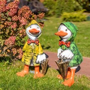 Фигура Утенок с зонтом сбоку F08990-Gr - фото 49449