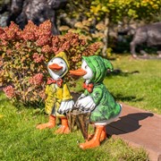 Фигура Утенок с зонтом сбоку F08990-Gr - фото 49451