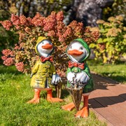 Фигура Утенок с зонтом сбоку F08990-Gr - фото 49452