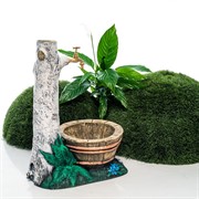 Умывальник садовый Берёзка с кадкой стеклопластик высота 70см U09040 - фото 49531 Умывальник садовый Берёзка с кадкой стеклопластик высота 70см U09040 - фото 49531