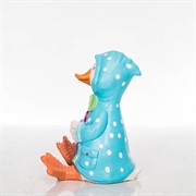 Фигура садовая Утёнок в голубом плаще сидит F08976-Blue - фото 49603
