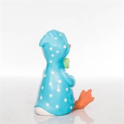 Фигура садовая Утёнок в голубом плаще сидит F08976-Blue - фото 49604