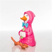 Фигура декоративная Утёнок в розовом плаще высота 53см F08976-P - фото 49614