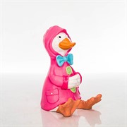 Фигура декоративная Утёнок в розовом плаще высота 53см F08976-P - фото 49617