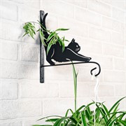 Кронштейн настенный Кошка для растений длина 29см металл 201-001B - фото 49707 Кронштейн настенный Кошка для растений длина 29см металл 201-001B - фото 49707