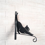 Кронштейн настенный Кошка для растений длина 29см металл 201-001B - фото 49709 Кронштейн настенный Кошка для растений длина 29см металл 201-001B - фото 49709
