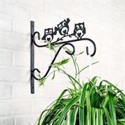 Кронштейн для подвесного кашпо Совята настенный длина 35см металл 201-009B - фото 49739