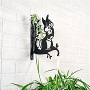 Кронштейн настенный Зайчик для растений длина 28см металл 201-013B - фото 49752