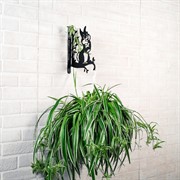 Кронштейн настенный Зайчик для растений длина 28см металл 201-013B - фото 49753