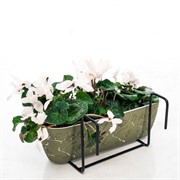 Подставка балконная Бабочка на перила длина 29см металлическая 203-002 - фото 49768