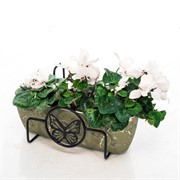 Подставка балконная Бабочка на перила длина 29см металлическая 203-002 - фото 49771