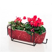 Подставка балконная для ящика на перила Стрекоза длина 50см металлическая 203-003 - фото 49773