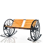 Кресло качалка металлическое садовое Белочки на дереве 301-005 - фото 49845