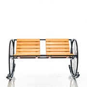 Кресло качалка металлическое садовое Белочки на дереве 301-005 - фото 49846