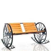 Кресло качалка металлическое садовое Белочки на дереве 301-005 - фото 49847