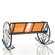 Кресло качалка металлическое садовое Белочки на дереве 301-005 - фото 49851