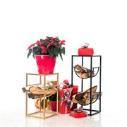 Стойка Лофт под дрова и две бутыли 20л металл 66-924 - фото 49918