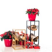 Стойка Лофт под дрова и две бутыли 20л металл 66-924 - фото 49920