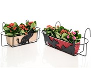 Подставка балконная для растений Кошки длина 62см металл 203-008 - фото 49984